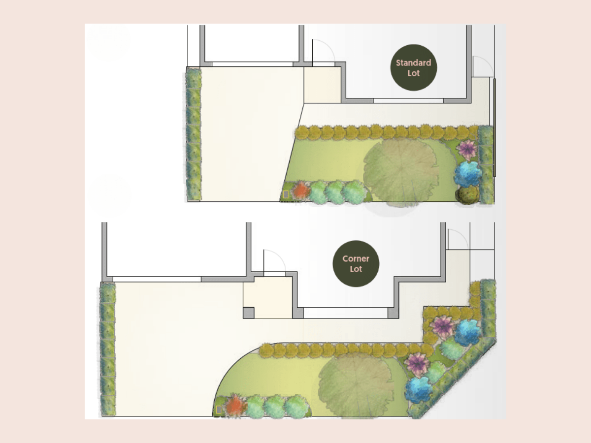 Landscape design layout